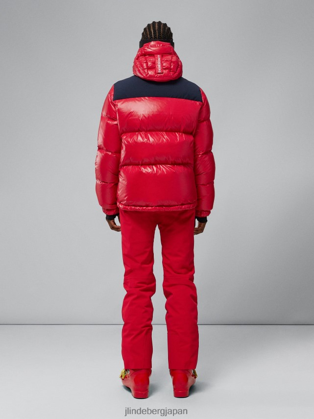 衣類 J.Lindeberg ソーラーダウンジャケット バルバドスチェリー 女性