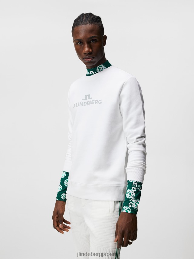 J.LINDEBERG ホワイト/レッド セーター S Men's Clide Knitted Sweater – Snowsport